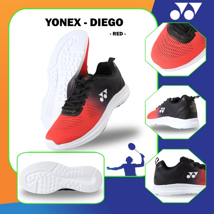 YONEX SEPATU LIFESTYLE TRU-SMART 5010 DIEGO-RED ORIGINAL