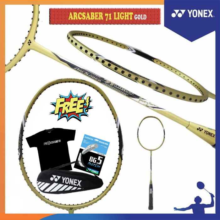 YONEX 2021 NEW COLOR YONEX ARCSABER 71 LIGHT RAKET BADMINTON ORIGINAL