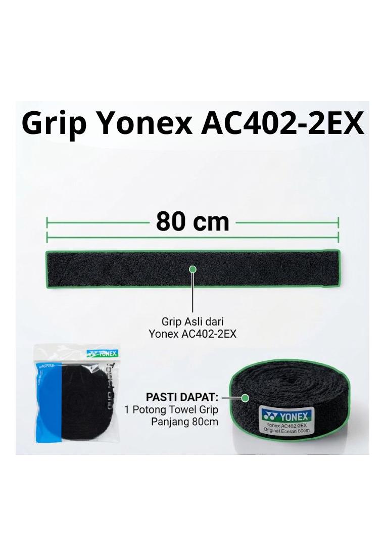 YONEX Grip Handuk Badminton Tenis Padel Yonex Towel Grip AC402-2EX Hitam panjang 80cm