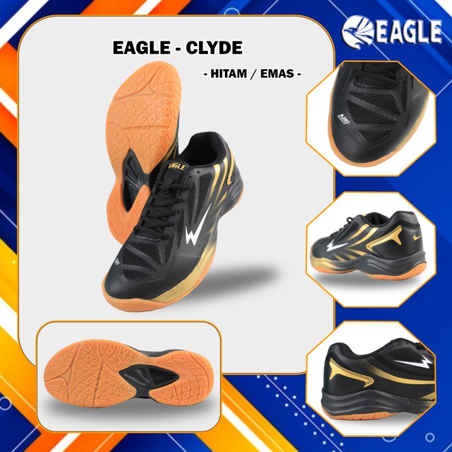 YONEX SEPATU BADMINTON EAGLE CLYDE BADMINTON SHOES - HITAM EMAS