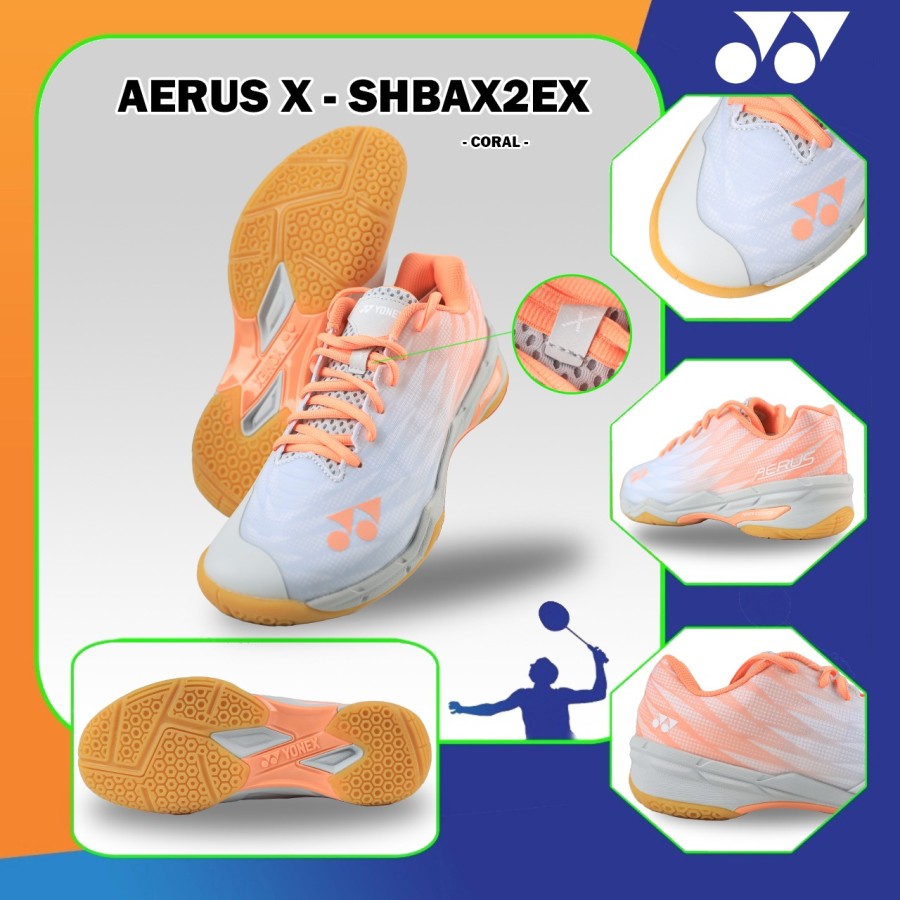 YONEX Sepatu Badminton SHBAX2EX AERUS X CORAL