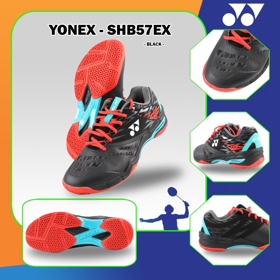 YONEX Sepatu Badminton SHB 57 EX Black