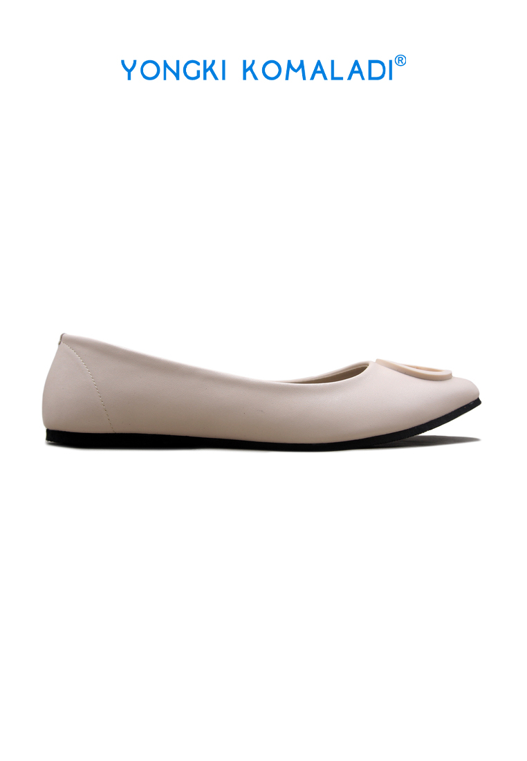 Yongki Komaladi [ ORIGINAL ] YONGKI KOMALADI FLATSHOES OL-EJM-831-22 LADIES CREAM