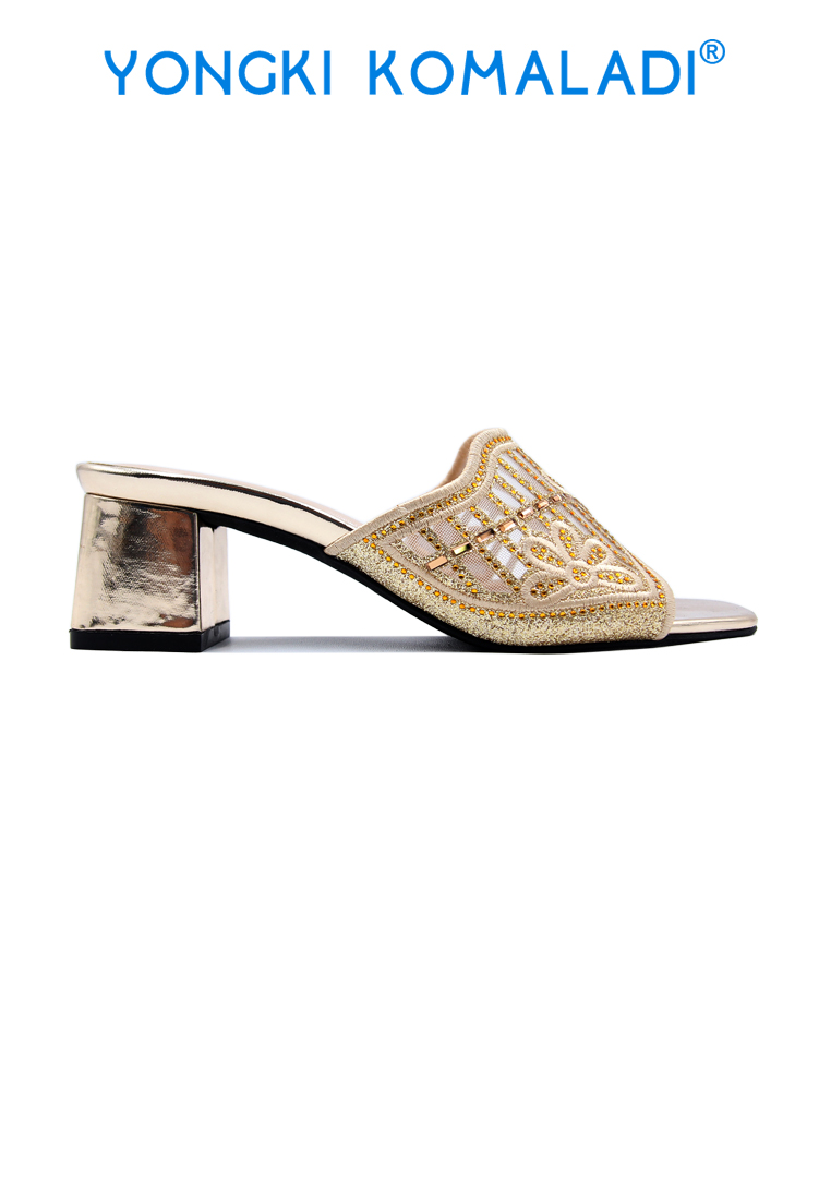 Yongki Komaladi [ ORIGINAL ] HEELS WANITA YONGKI KOMALADI OL-EWH709-21 GOLD