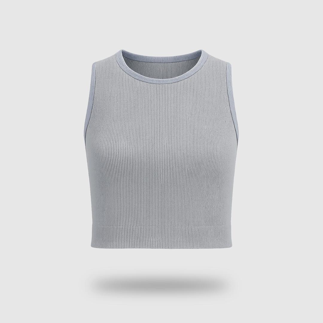 YOUHAVE Tank Top Rajut Tanktop Premium Ribbed Knit Racer Crop Summer Rib Top Wanita Singlet Cewe Ten