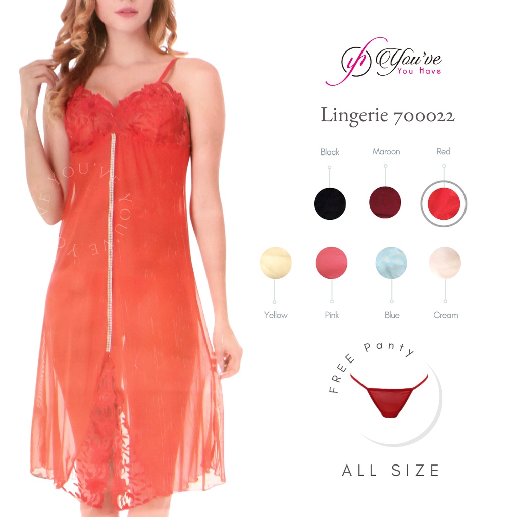 Youhave You've (You Have) Set Lingerie Daster Baju Tidur Wanita Dress Tidur Seksi 700022