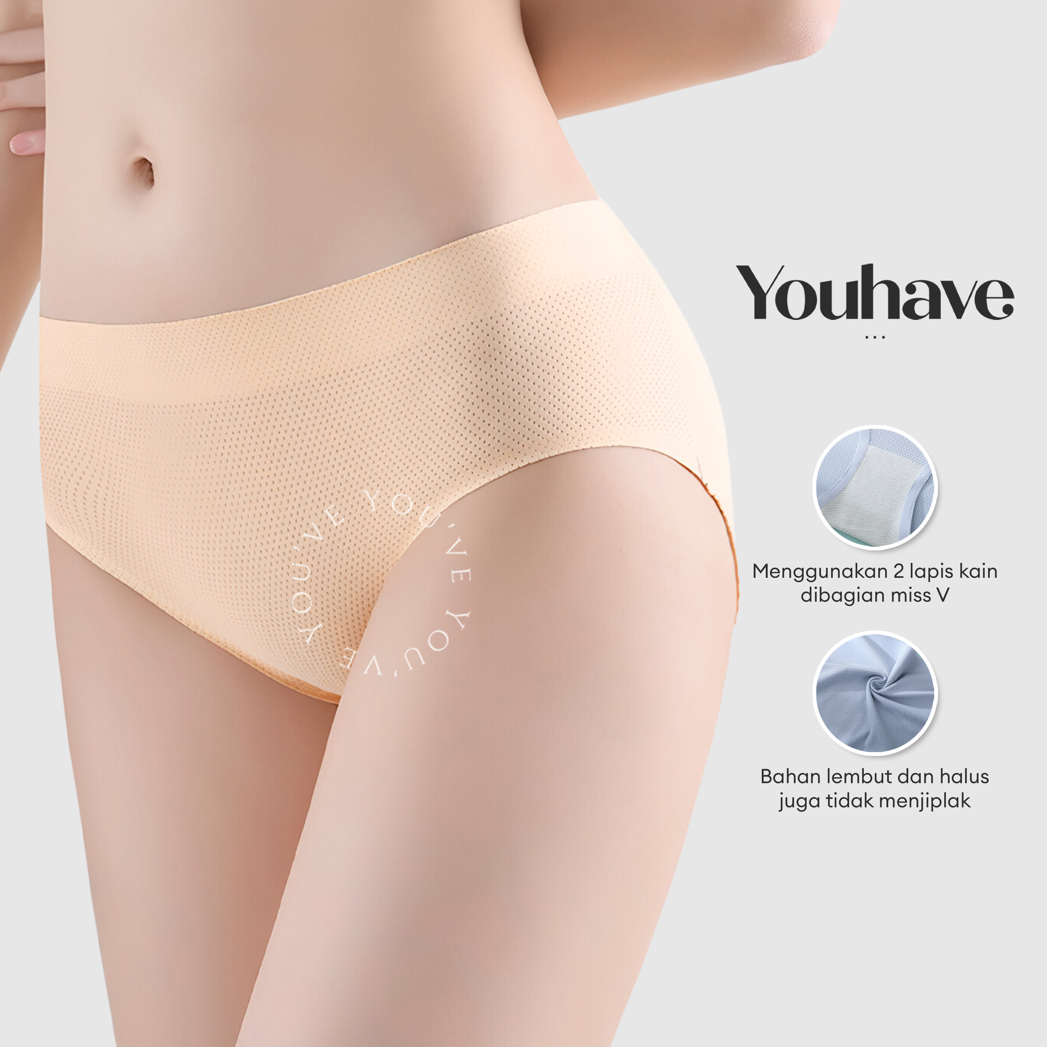 Youhave You’ve (YouHave) Celana Dalam Seamless CD Seamless CD Wanita Seamless Panty 300063