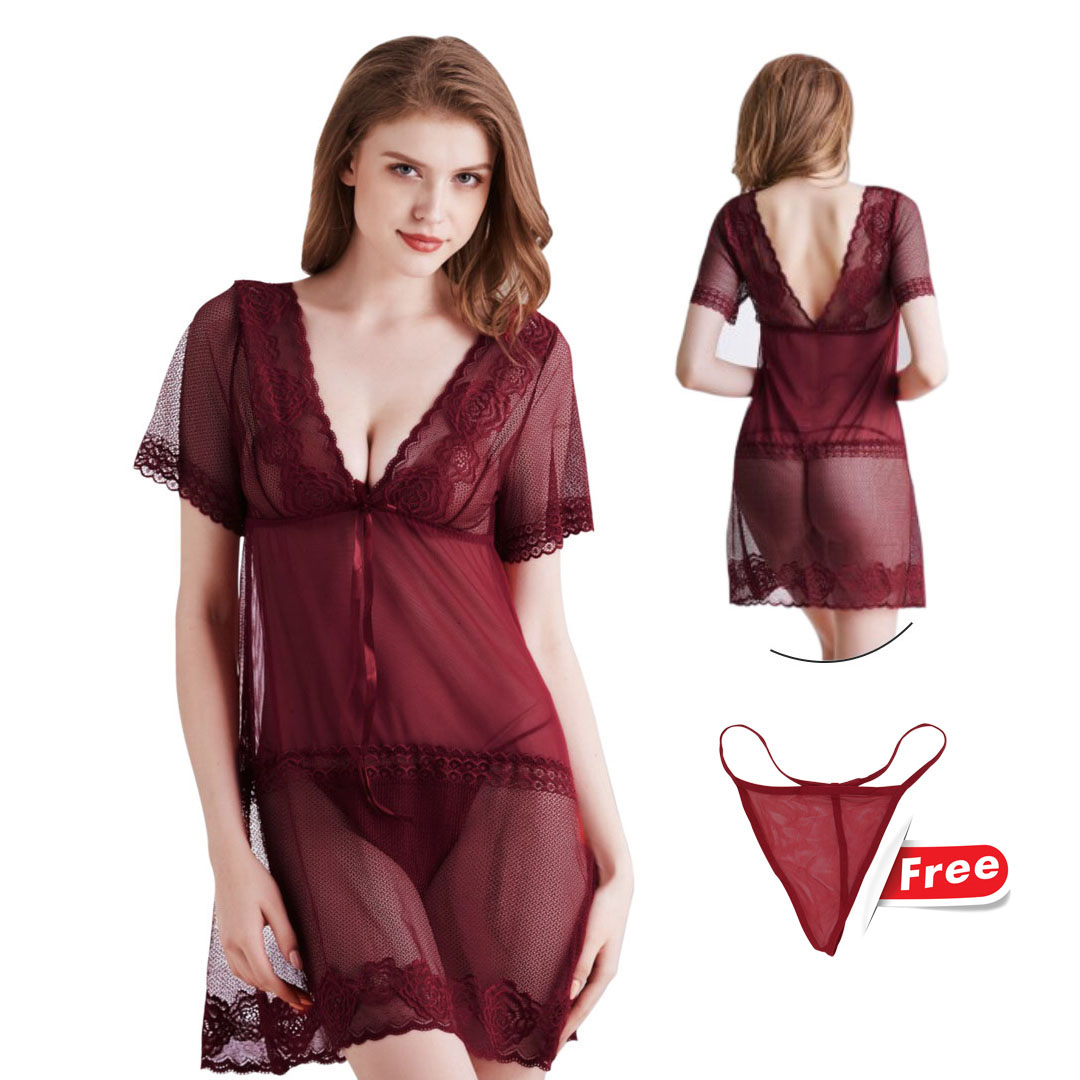 Youhave You've (You Have) Lingerie Seksi Lingerie Sexy Lingerie Set Daster Baju Tidur Seksi Dress Ti