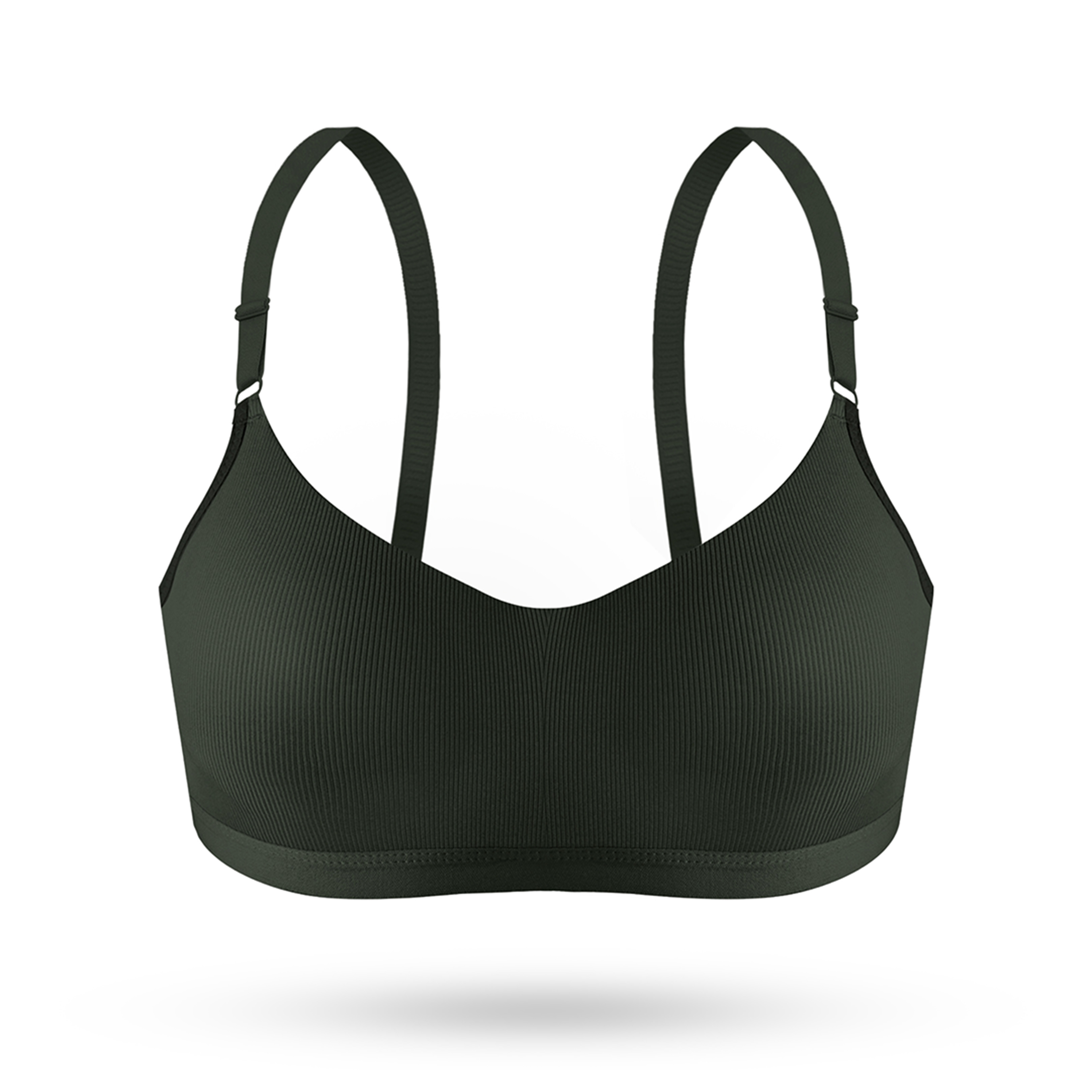 YOUHAVE BH Bra Wanita Katun Cup B Tanpa Kawat Busa Sedang Wireless Kait 2 Beha Nyaman Breathable Kut
