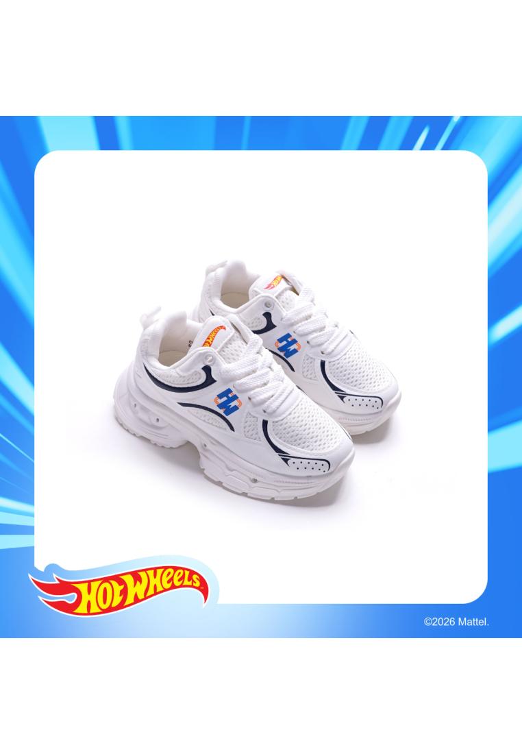 ZANDILAC HOTWHEELS - SEPATU Sneakers LED ANAK LAKI kids CH740307LK - PUTIH