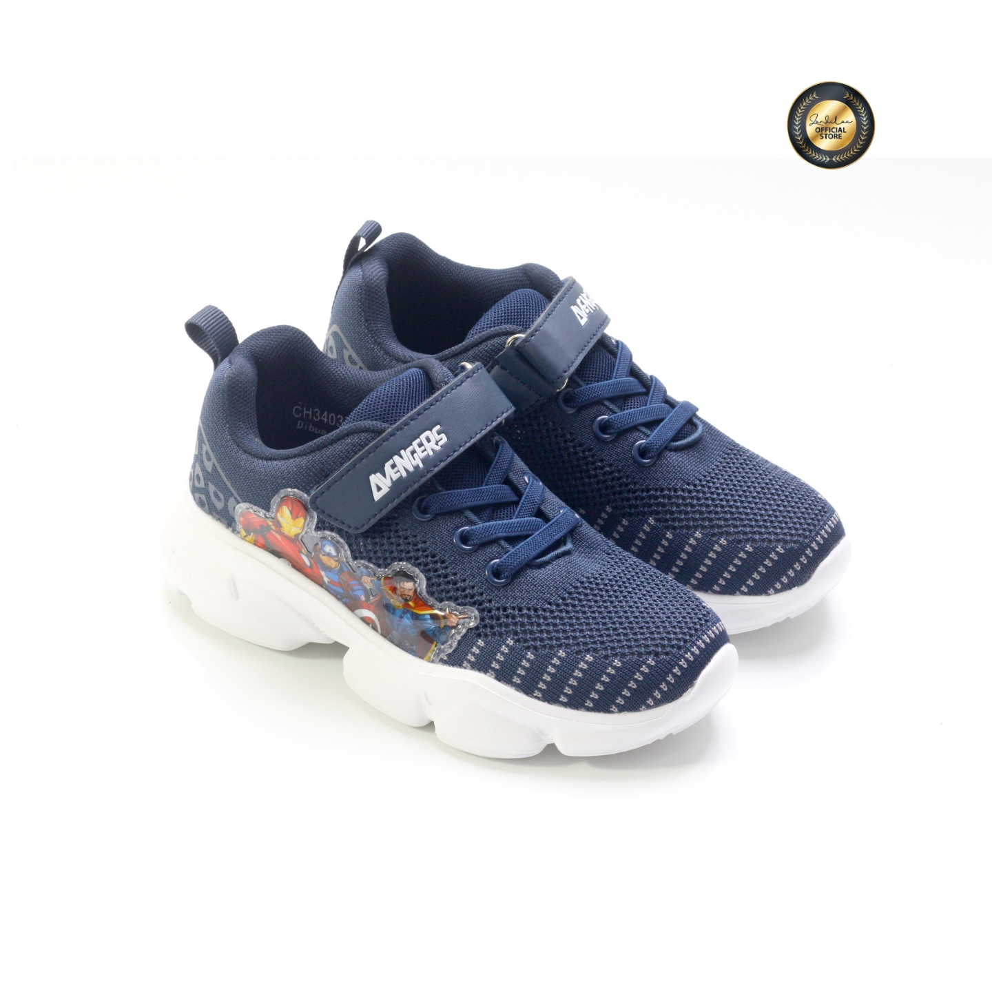 ZANDILAC AVENGERS - SEPATU SNEAKERS ANAK LAKI TANGGUNG CH340372LT BIRU PATRIOT by Zandilac