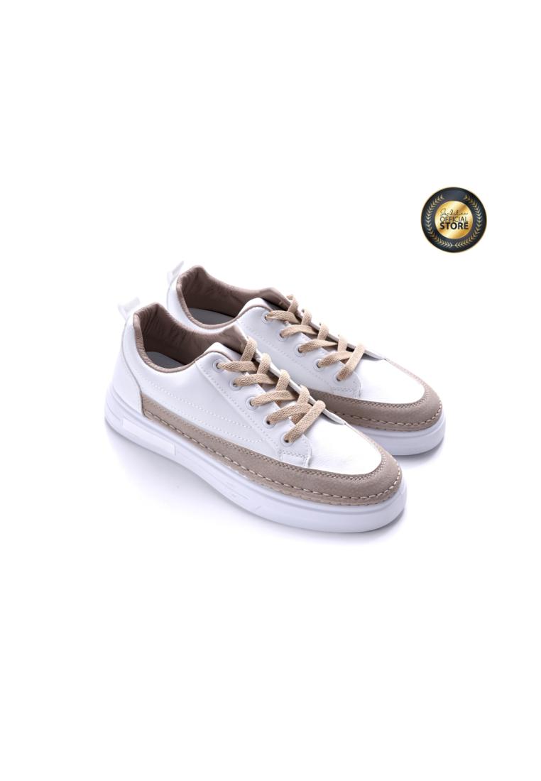 ZANDILAC CASTELLO - SEPATU PRIA DEWASA CH141903LD - PUTIH/COKLAT