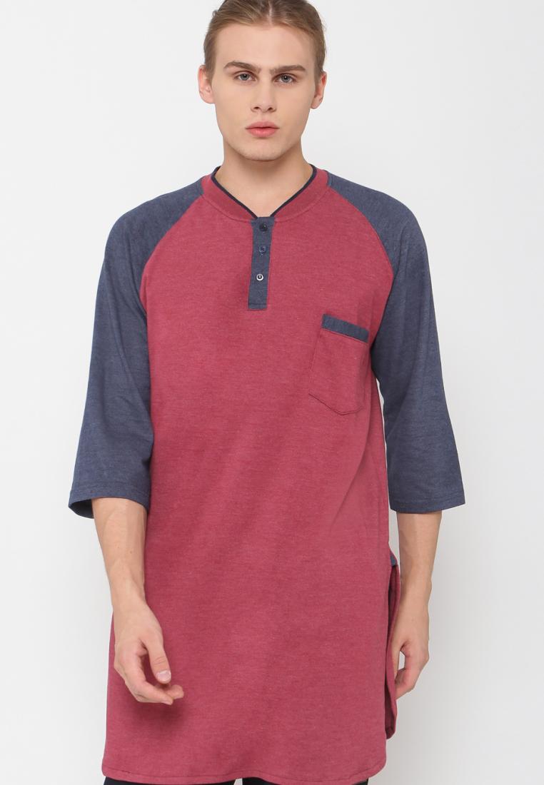 ZAYIDAN Kaos Gamis Raglan Zayidan - Merah