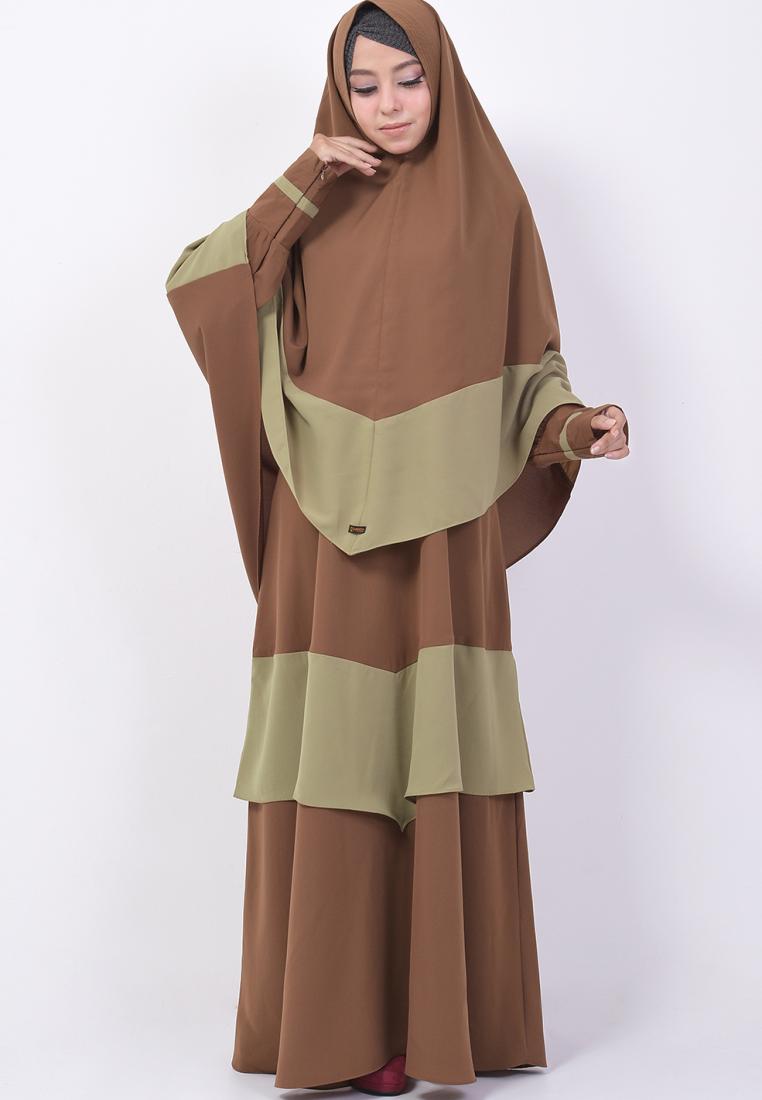 ZAYIDAN Queenza Baju Gamis Wanita Zayidan Fatimah - Hijau Tni