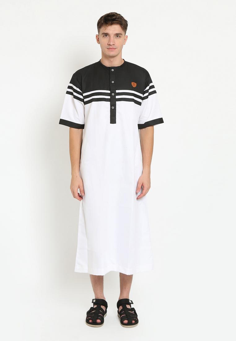 Zayidan Gamis Jubah Muslim Pria Fadil - Putih