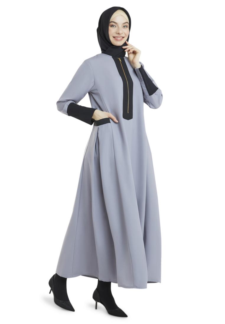 ZAYIDAN Queenza Dress Gamis Wanita Muslimah By Zayidan Hafsoh - Abu