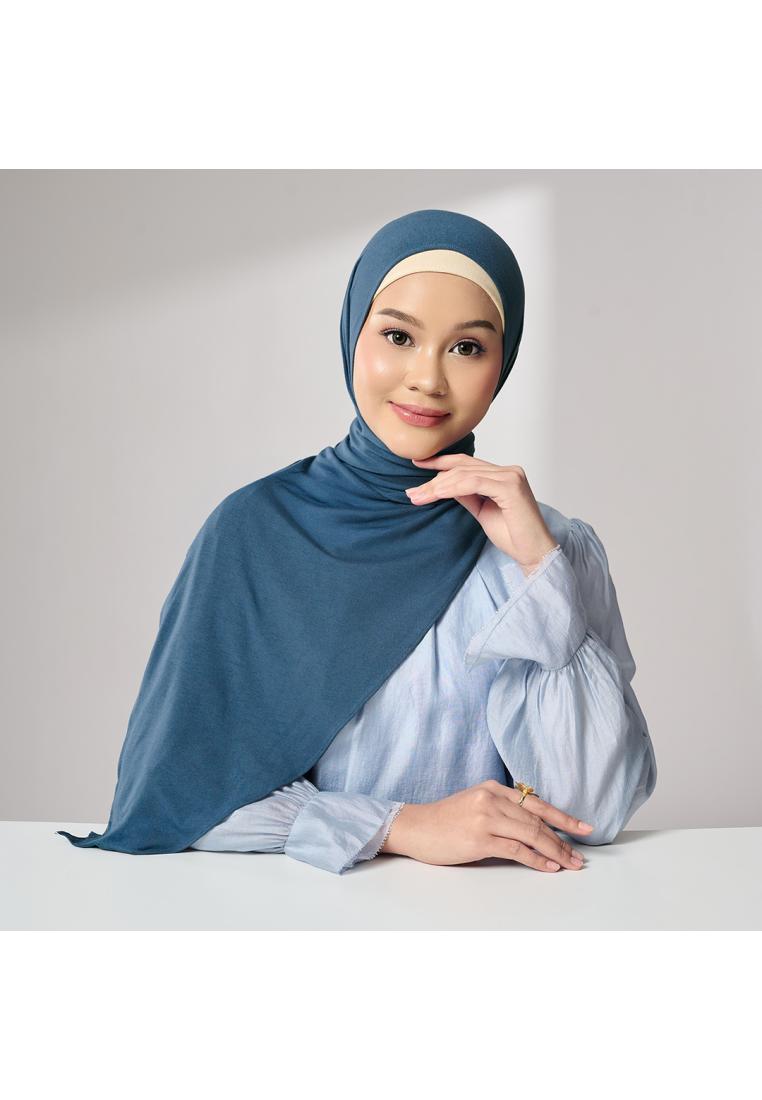 ZM Zaskia Mecca - Khora Turquoise Hijab Instan - Spandex Rayon Premium