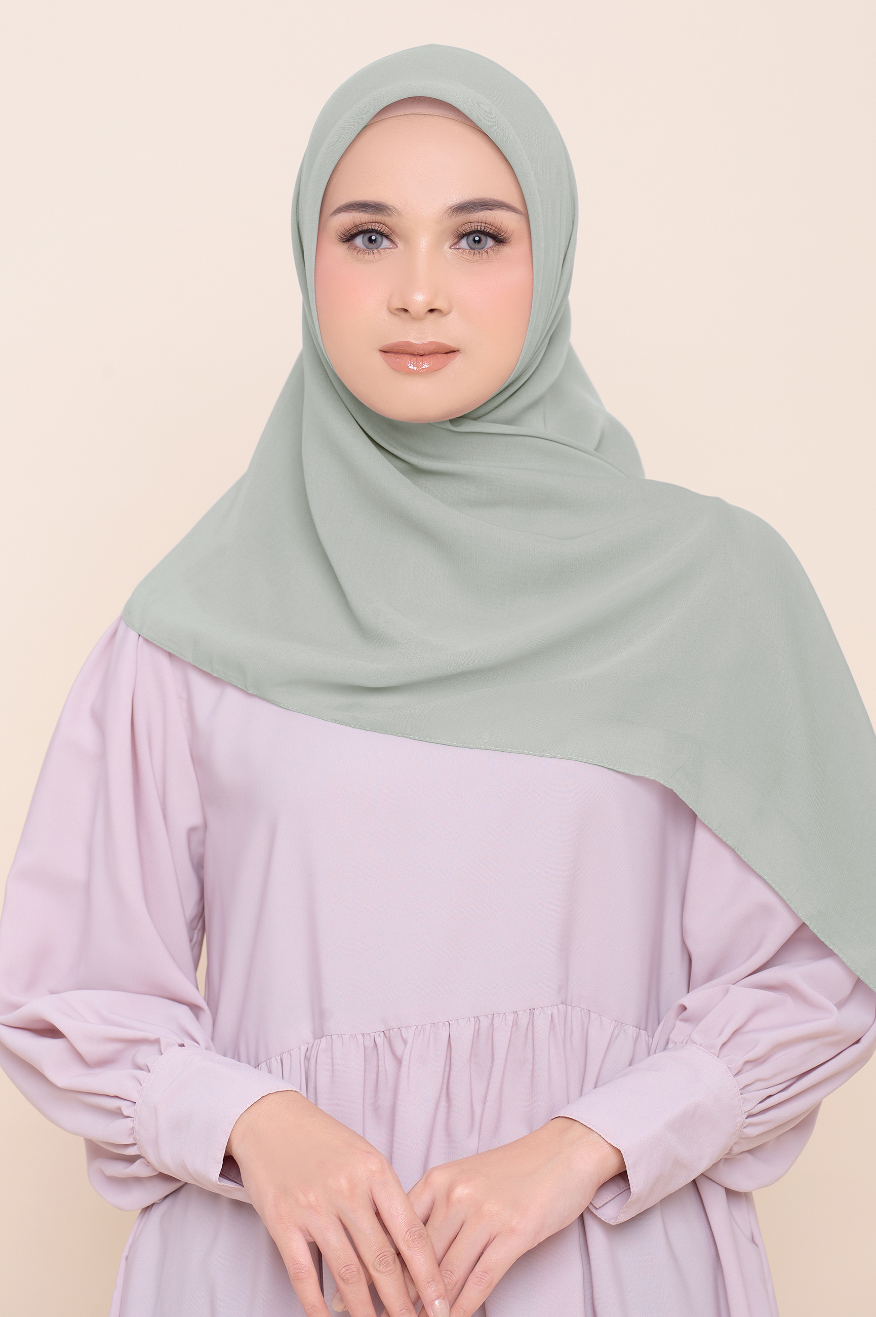 ZM Zaskia Mecca - Sana Summer Sage Hijab Kerudung Segi Empat
