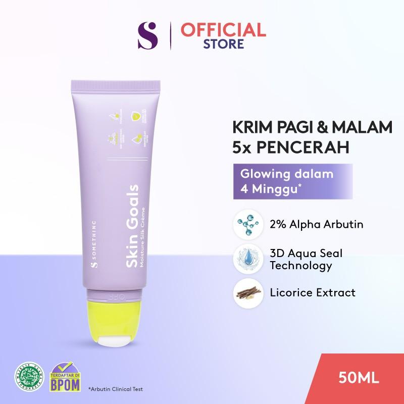ZM [NOT FOR SALE] SOMETHINC SKIN GOALS Moisture Silk Cremè - Brightening Moisturizer (50ml) Arbutin 