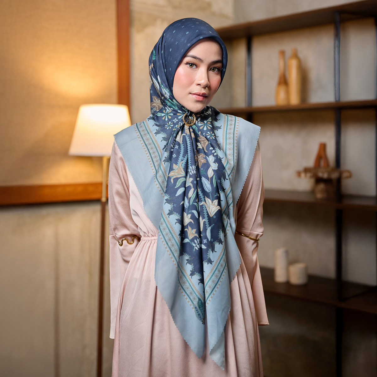 ZM [INCLUDE PREMIUM HARD BOX] ZM Zaskia Mecca - Scarf Syari Primadona Series Lilya Raya Night 125 | 
