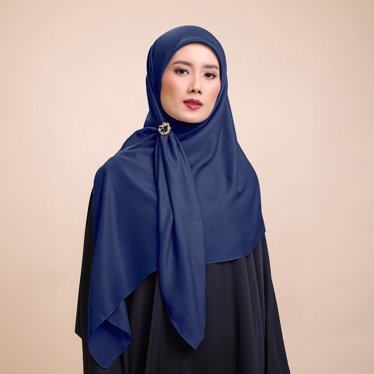 ZM Zaskia Mecca - Fayola Midnight Syar'i Hijab High Voal 115x115 - Hijab Square Segi Empat