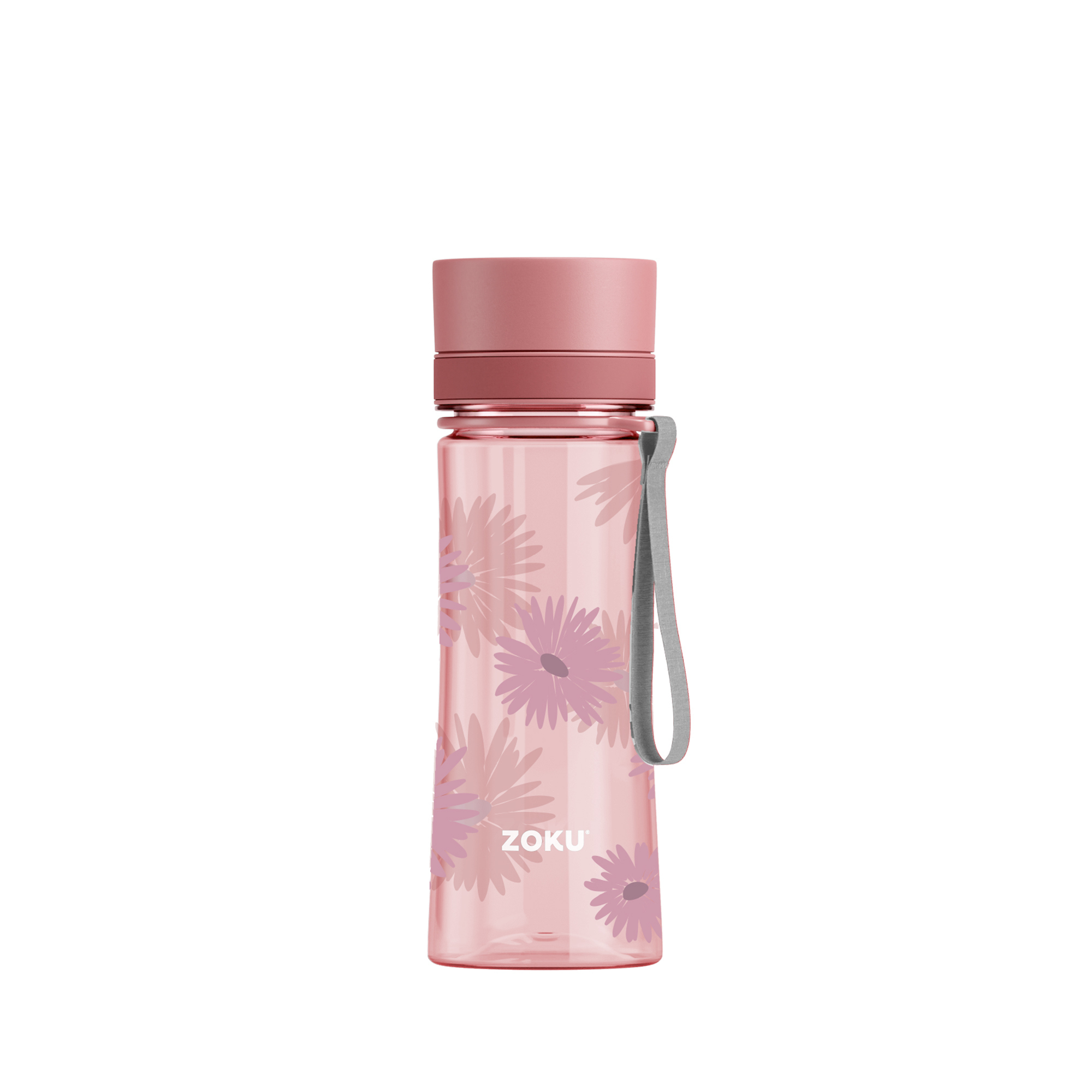 Zoku Water Bottle Eastman Tritan 14oz - Pink - Botol Minum Plastik, Botol Minum Anak, Botol Minum De
