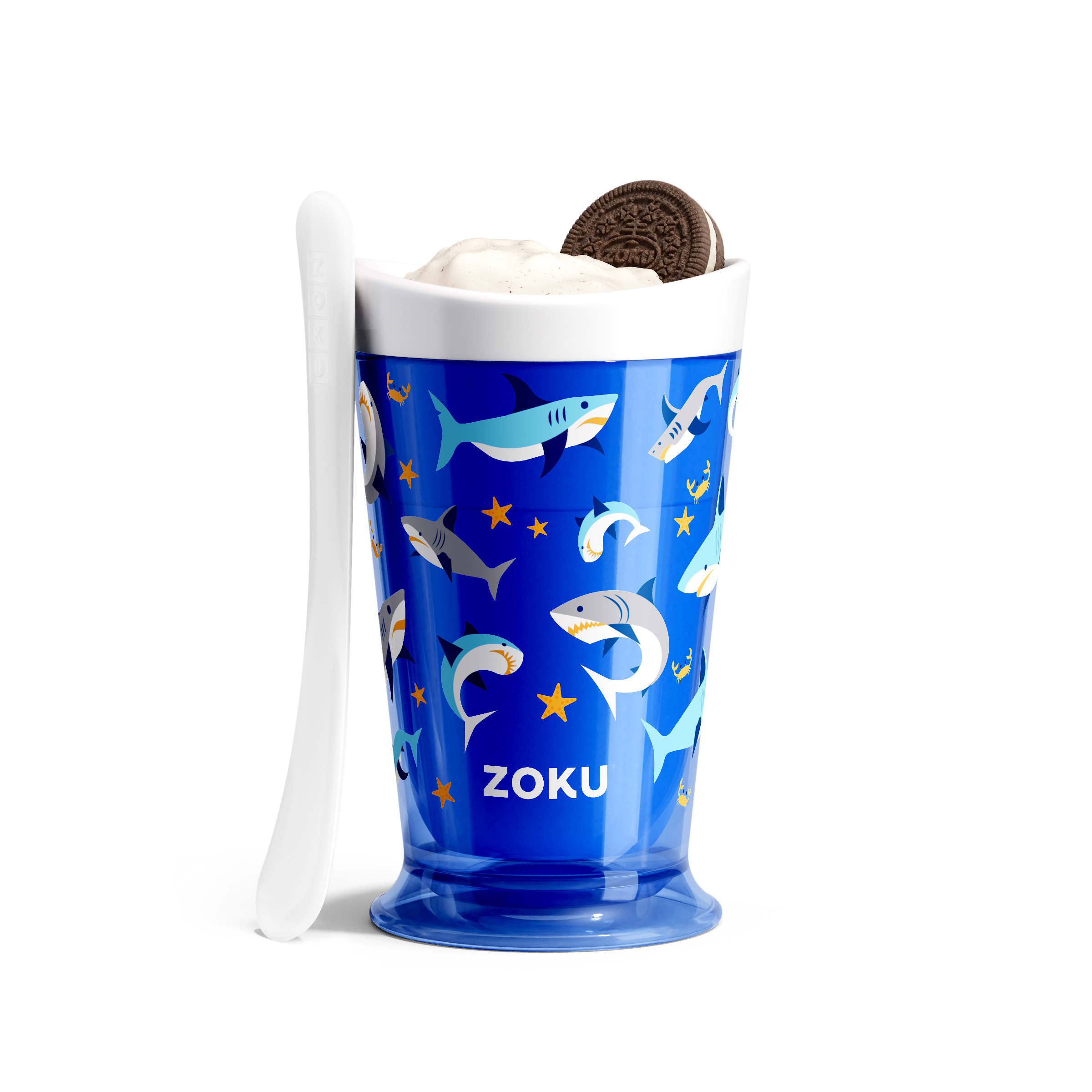 Zoku Shark Slush/Shake Maker - Alat Pembuat Es Serut Instan