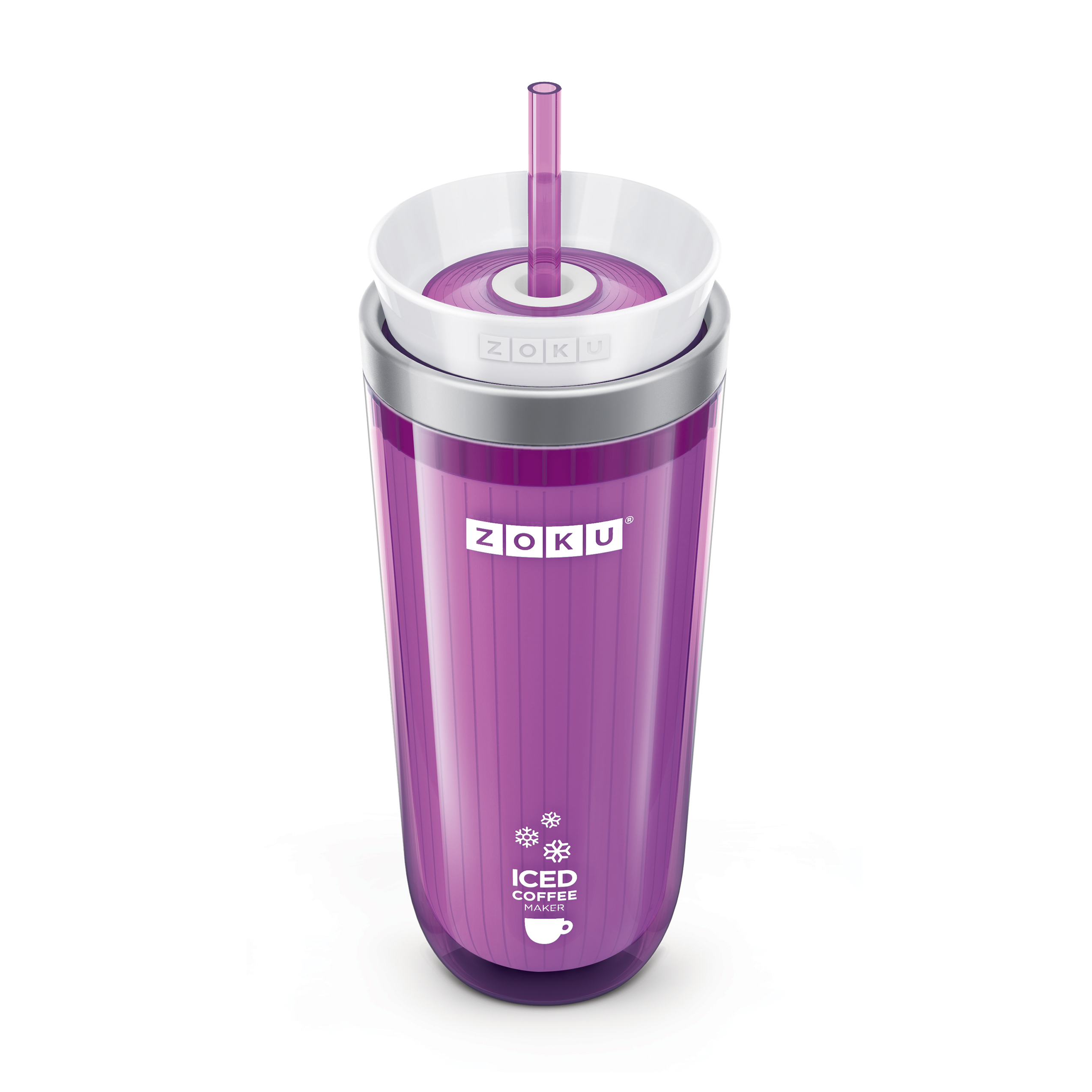 Zoku Purple Iced Coffee Maker - Alat Pembuat Es Kopi Instan