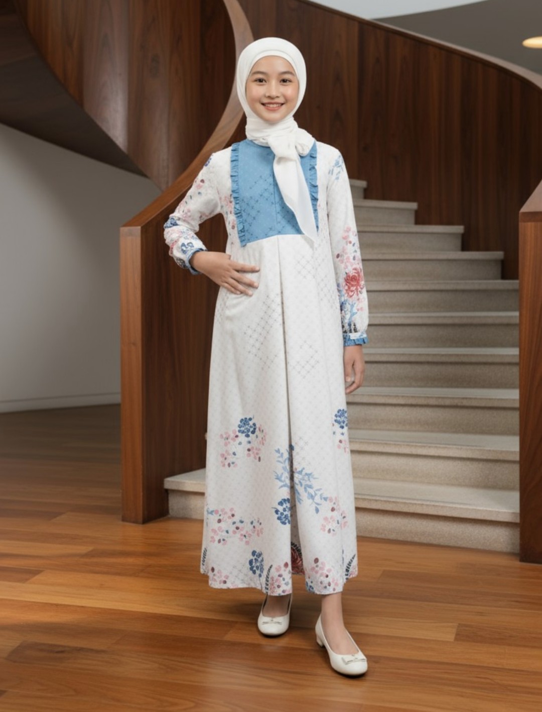 ZOYA Moana Dress Girl - Gamis Muslimah Anak Perempuan - Bahan Poly Airflow